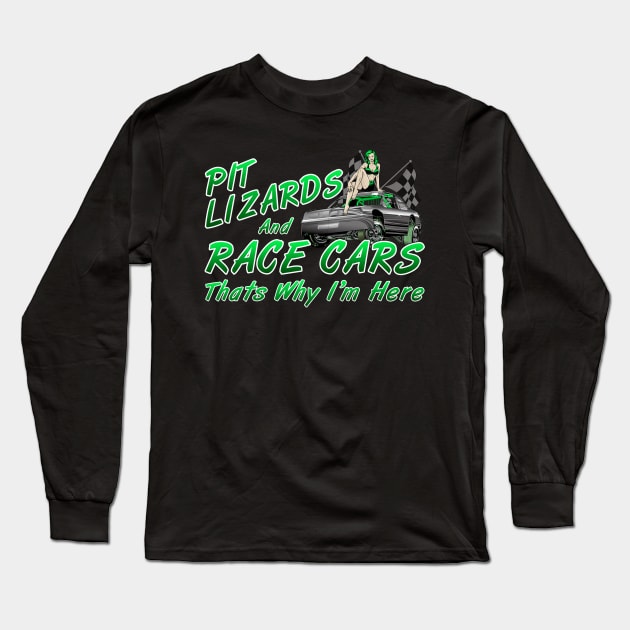 Pit Lizard Racing Long Sleeve T-Shirt by Nifty T Shirts